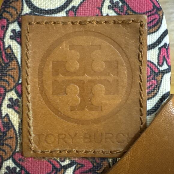 Tory Burch  Size 10 Women's Pink LillyPad Straps Espadrille Wedge Sandals - Picture 6 of 8